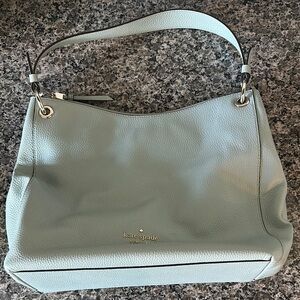 Kate Spade Light Blue Leather Shoulder Bag